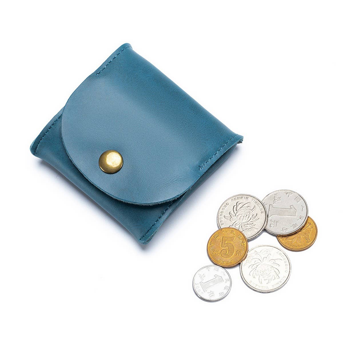 COWHIDE MINI STORAGE BAG GENUINE LEATHER WALLET_CWAB3892