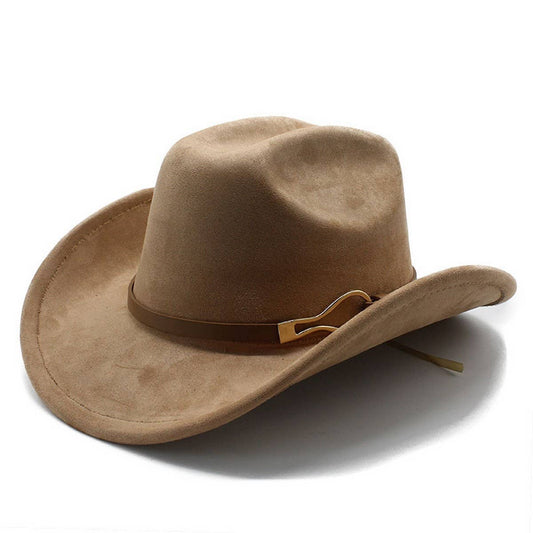Belt Buckle Western Cowboy Hat Adjustable Brim_CWAH2532