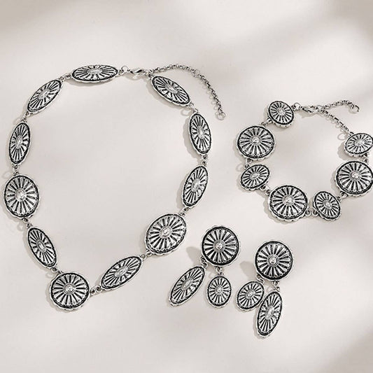 WOMEN'S HIGH-END FASHION EARRINGS AND NECKLACE SET