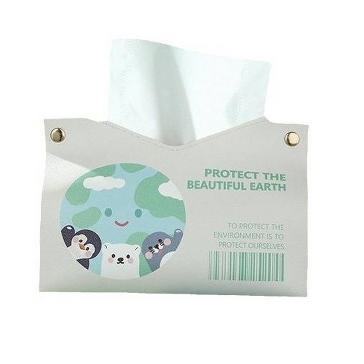 ENVIRONMENTALLY FRIENDLY EARTH SIMPLE TISSUE BOX