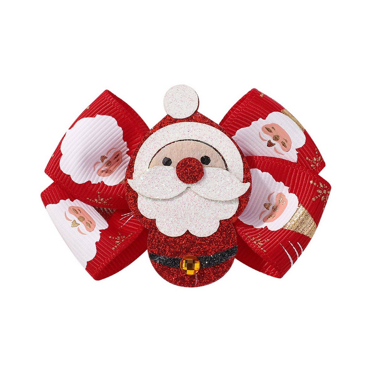 Glitter Reindeer Bow Hair Clip for Girls