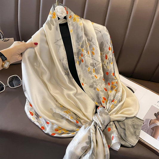 Silky Print Scarf Wrap ? Chic Beach & Sun Cover