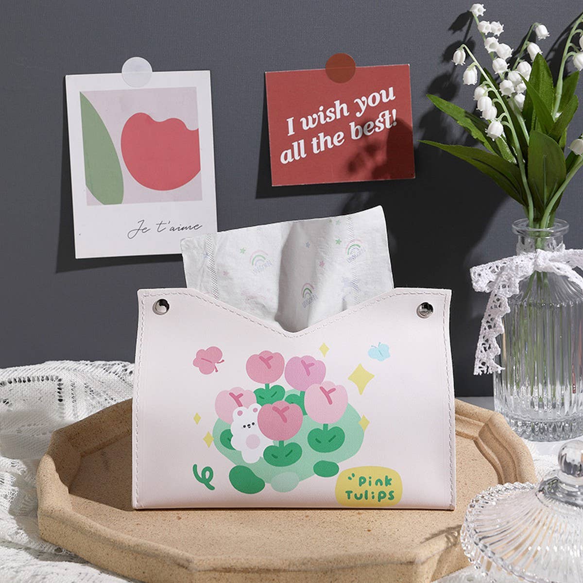 ENVIRONMENTALLY FRIENDLY EARTH SIMPLE TISSUE BOX