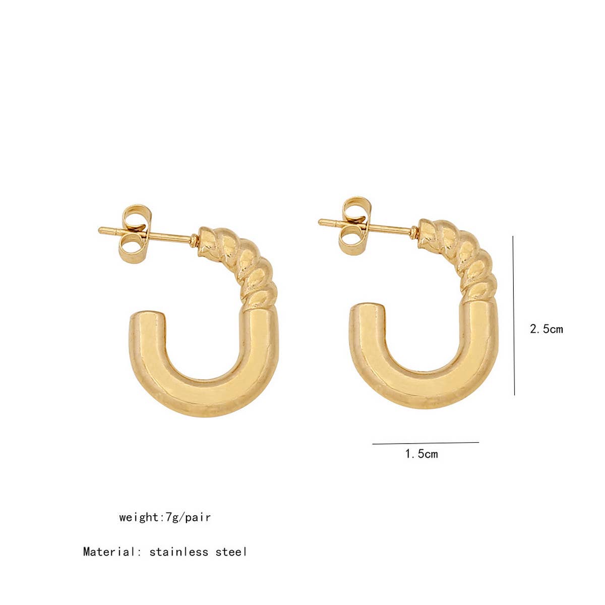 GEOMETRIC PERSONALITY IRREGULAR EARRINGS_CWAHA0876