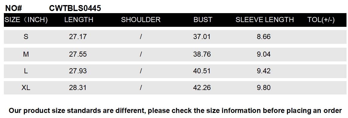 CWTBLS0445_V-Neck Short Sleeve Lace Trim Top