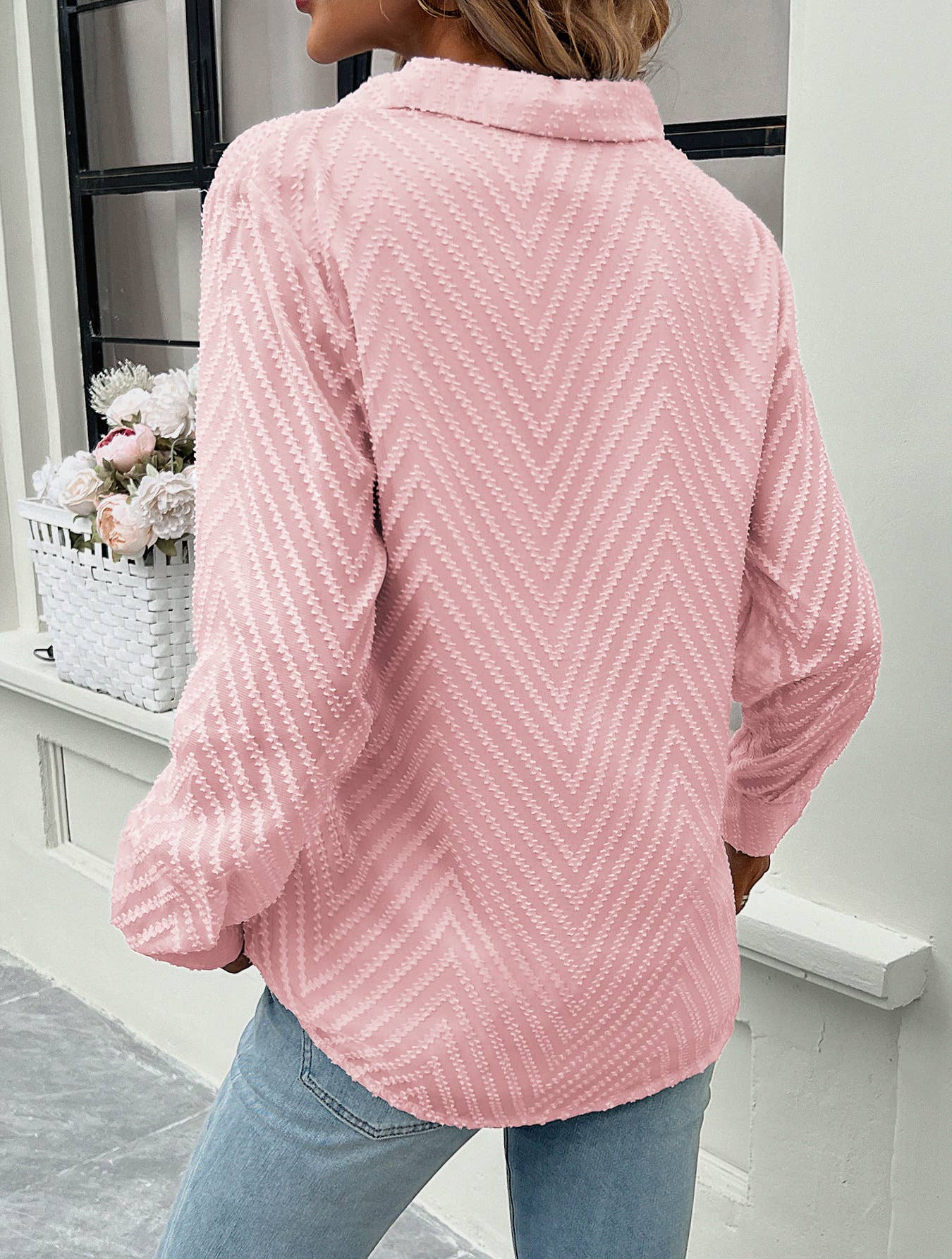 COMMUTER JACQUARD LONG-SLEEVED SHIRT
