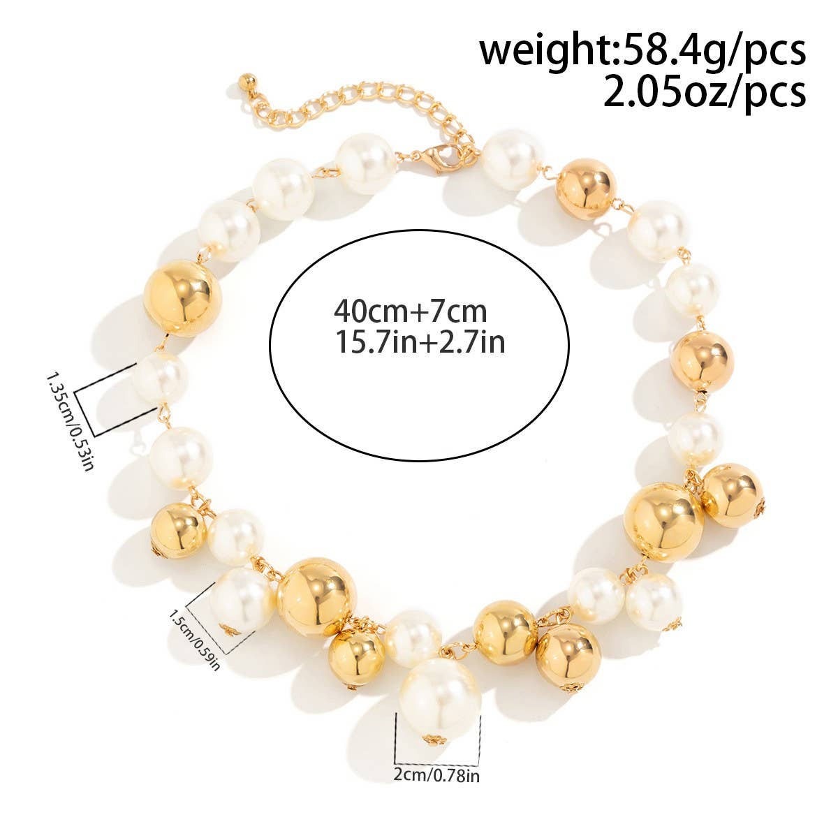 PUNK STYLE IMITATION PEARL NECKLACE_CWAJE1125