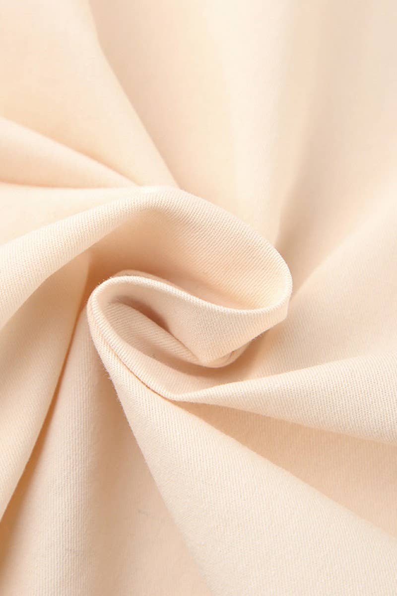 CWTSTL2590_LOOSE CONTRAST CASUAL ASYMMETRIC SHIRT TOP