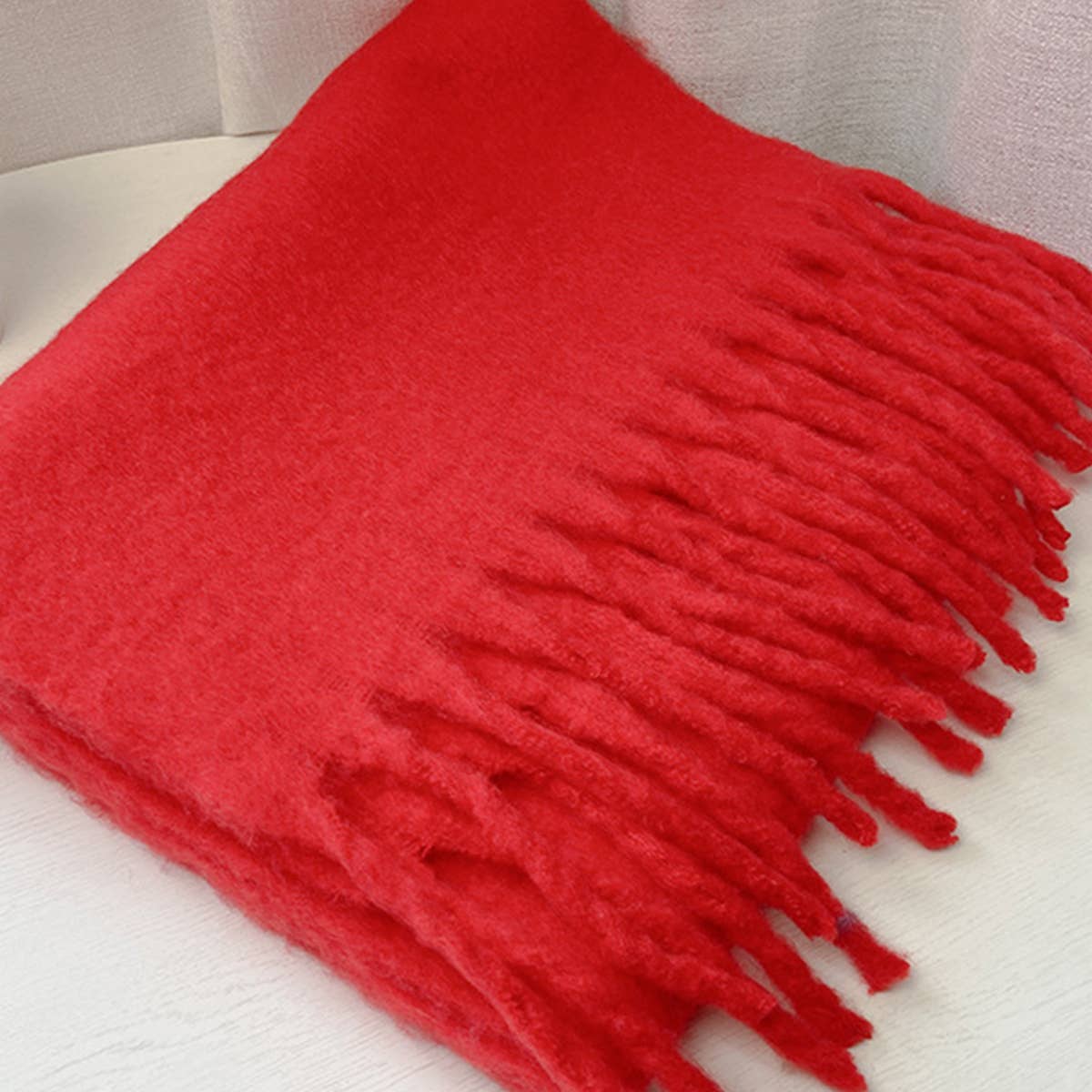 Soft Mohair Feel Scarf - Cozy Winter Wrap_CWASC0323