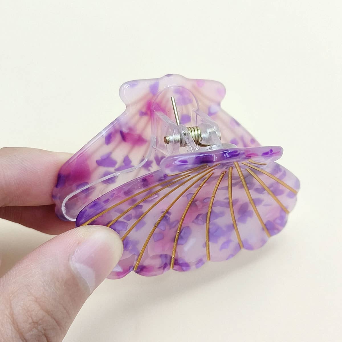 2" Small Shell Hair Claw Clip for Back Hair_CWAHA0653