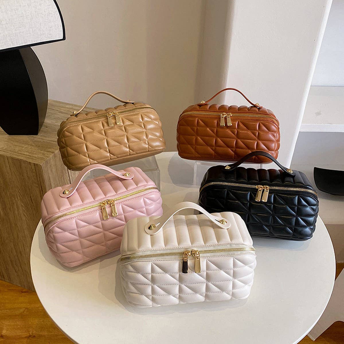NEW PU DIAMOND-SHAPED HIGH-GRADE COSMETIC BAG_CWAB4439