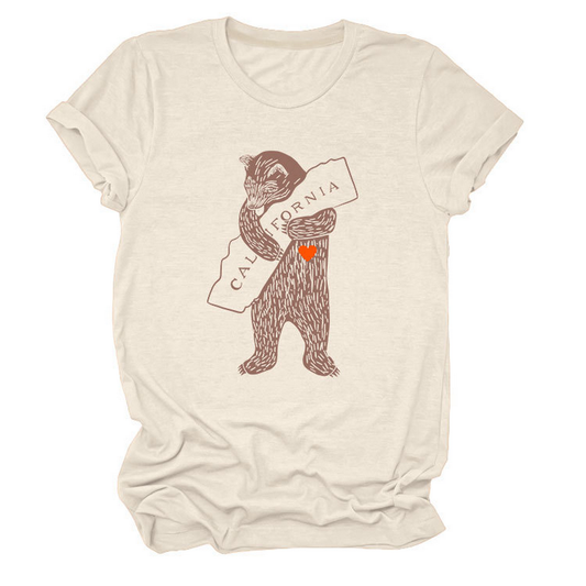 Funny Bear Short Sleeve T-Shirt for Her