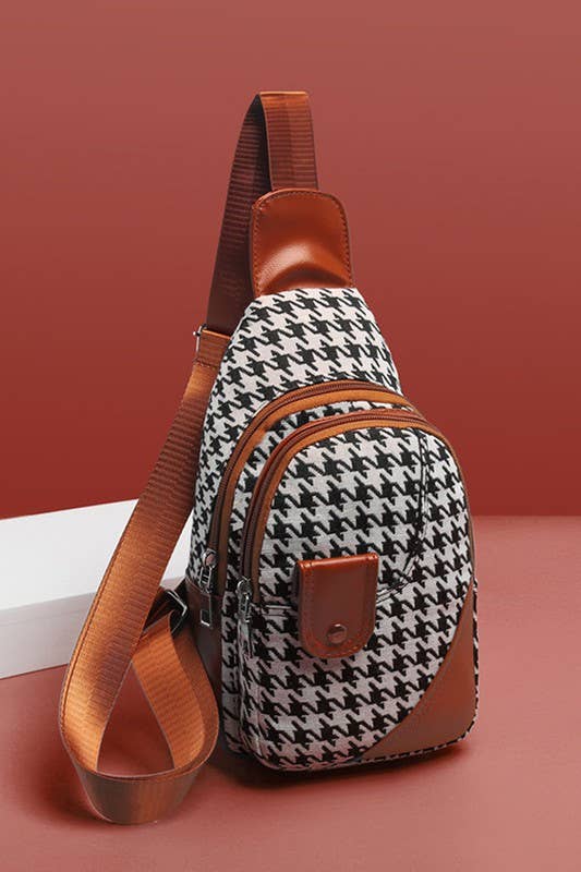 CASUAL PLAID ONE SHOULDER MESSENGER BAG_CUAB0023