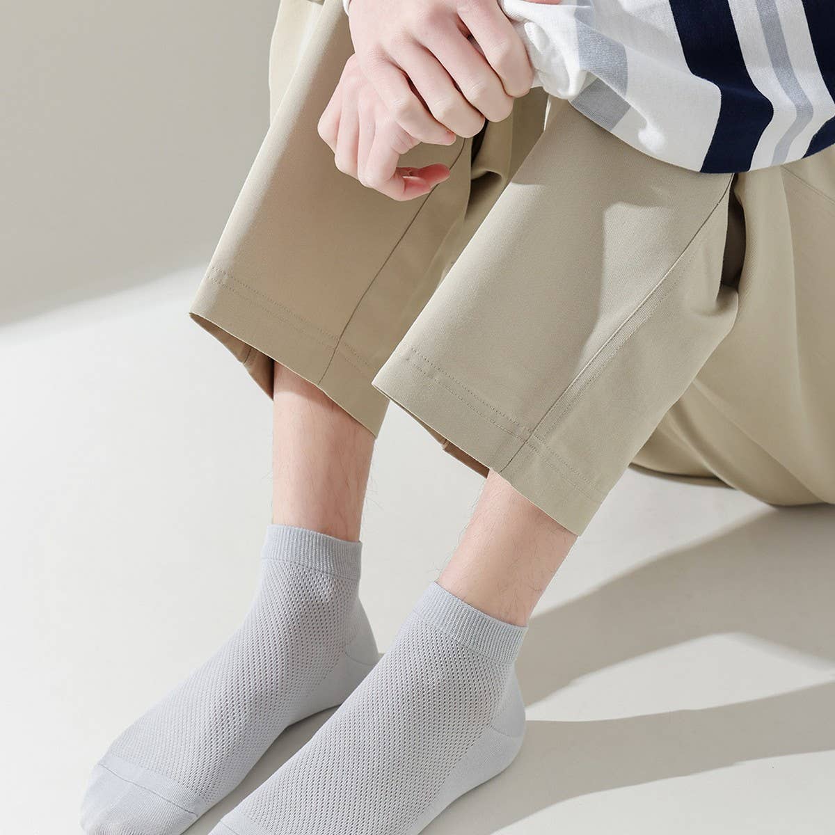 CWMS2451_MEN'S SPRING SIMPLE SUMMER MESH BOAT SOCKS