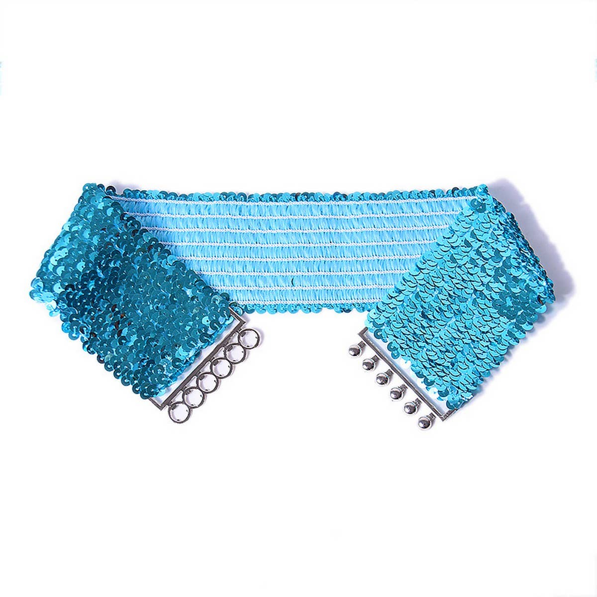 WOMEN'S STRETCH FISH SCALE SEQUIN GIRDLE_CWABE0492