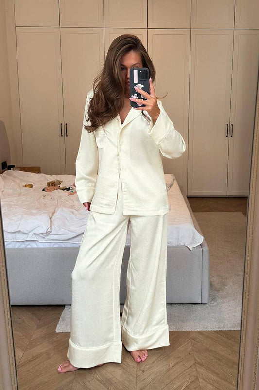 CWSPJ0255_LONG-SLEEVED TROUSERS PAJAMAS TWO-PIECE SET