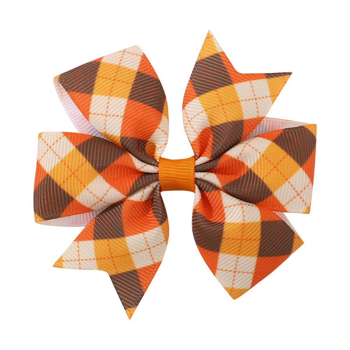 Thanksgiving Turkey Pumpkin Tail Hair Clip
