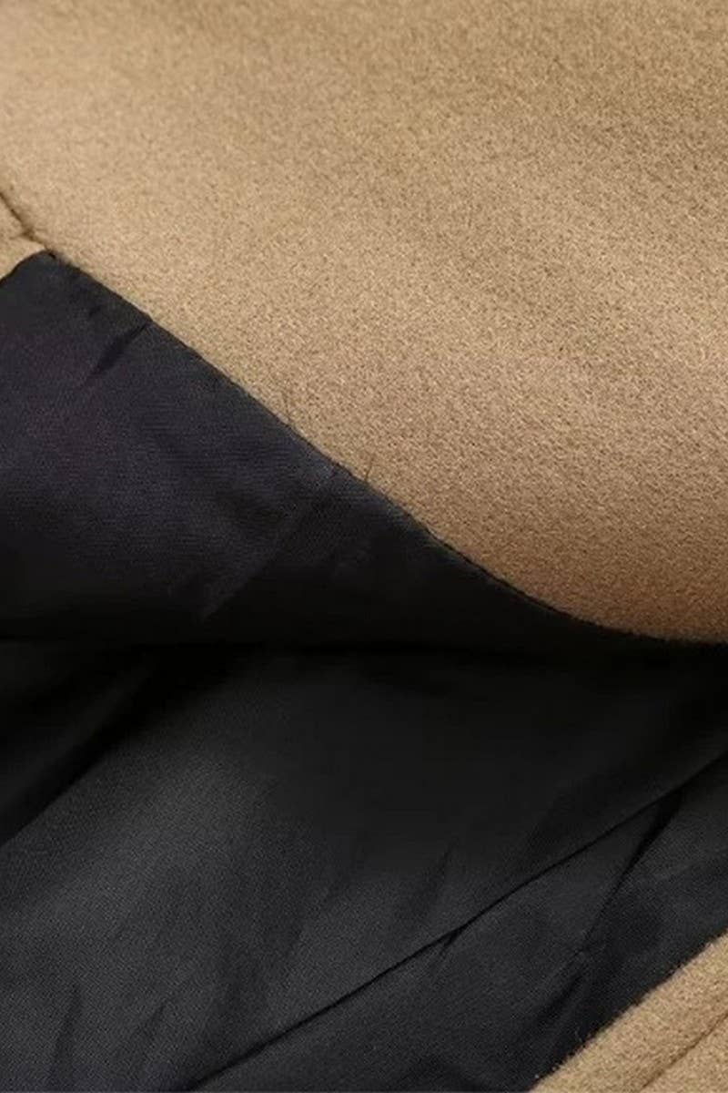 CWOCO1061_SINGLE-BREASTED LAPEL LOOSE WOOLEN JACKET