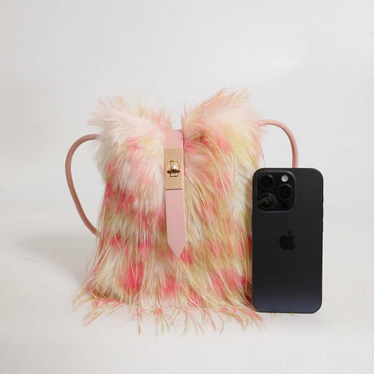 WINTER FAUX FUR SHOULDER CROSSBODY PLUSH BAG_CWAB4007