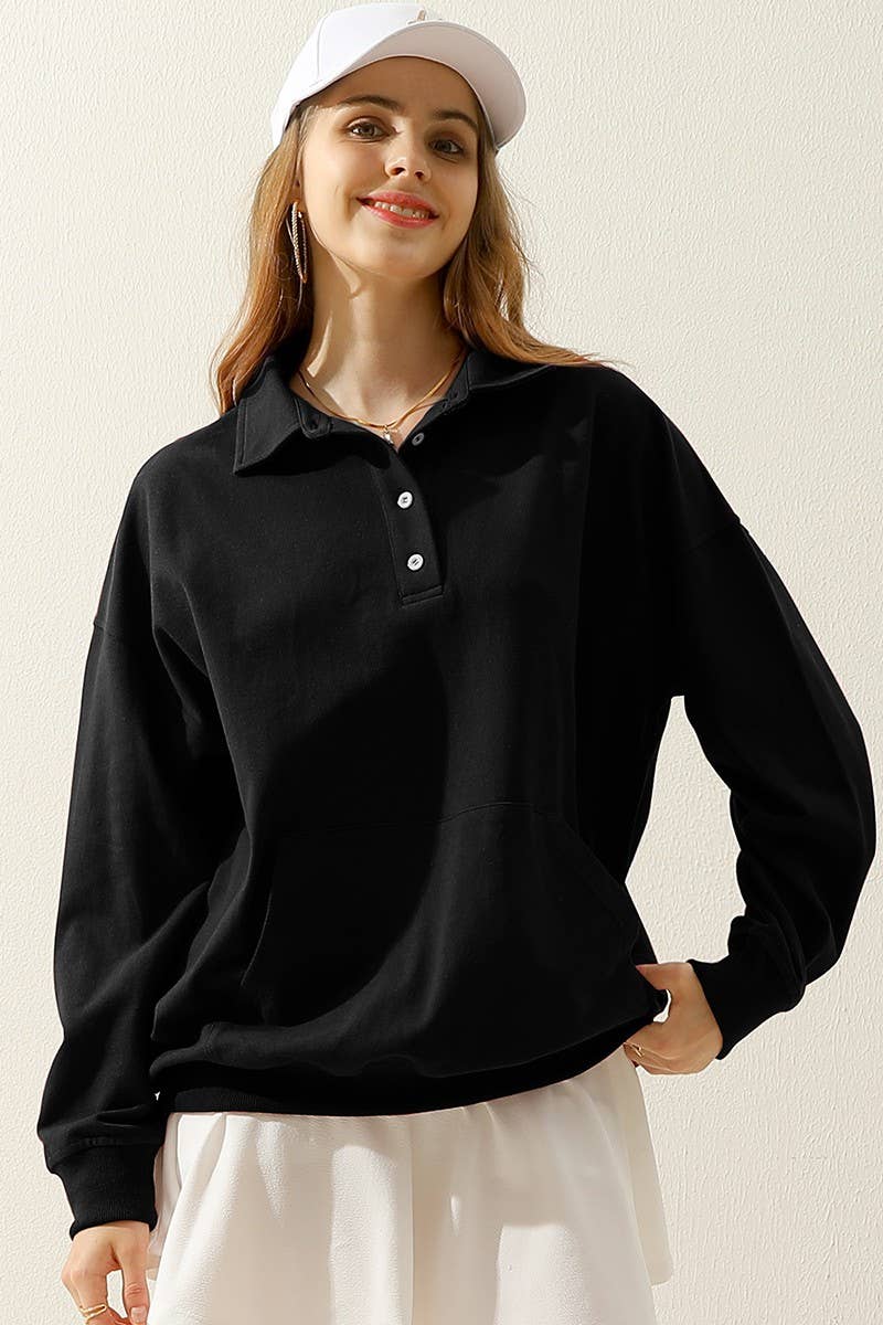 CWOSWL1834_BOTTON COLLAR COTTON PIQUE POLO SHIRTS