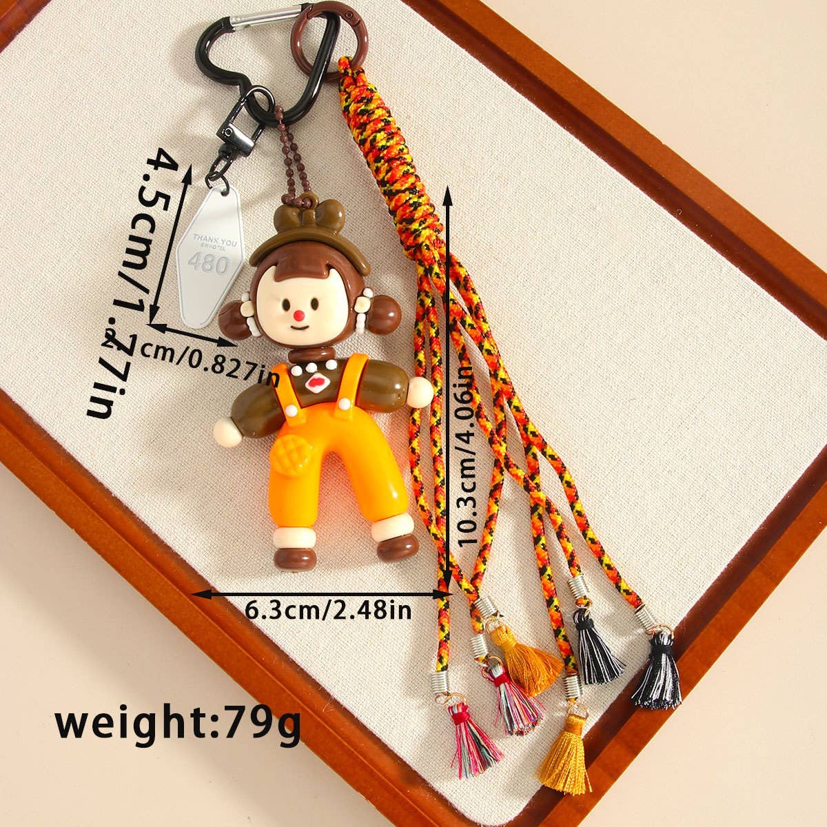Cute Splits Doll PVC Keychain for Bags & Cars