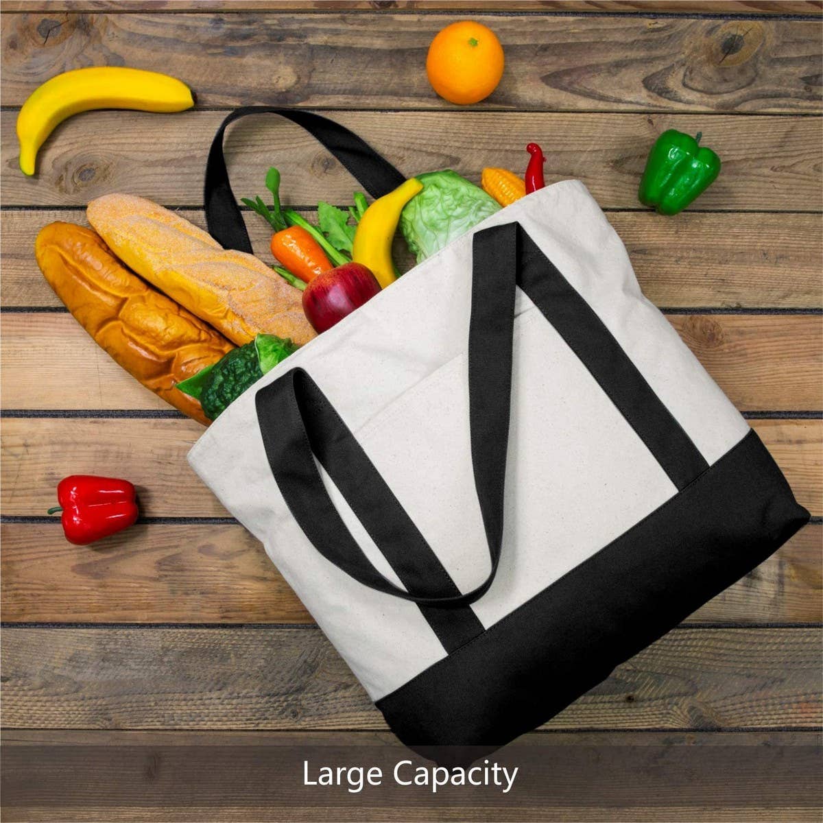 CWAB2874_Canvas Home Shopping Large Capacity Tote Bag
