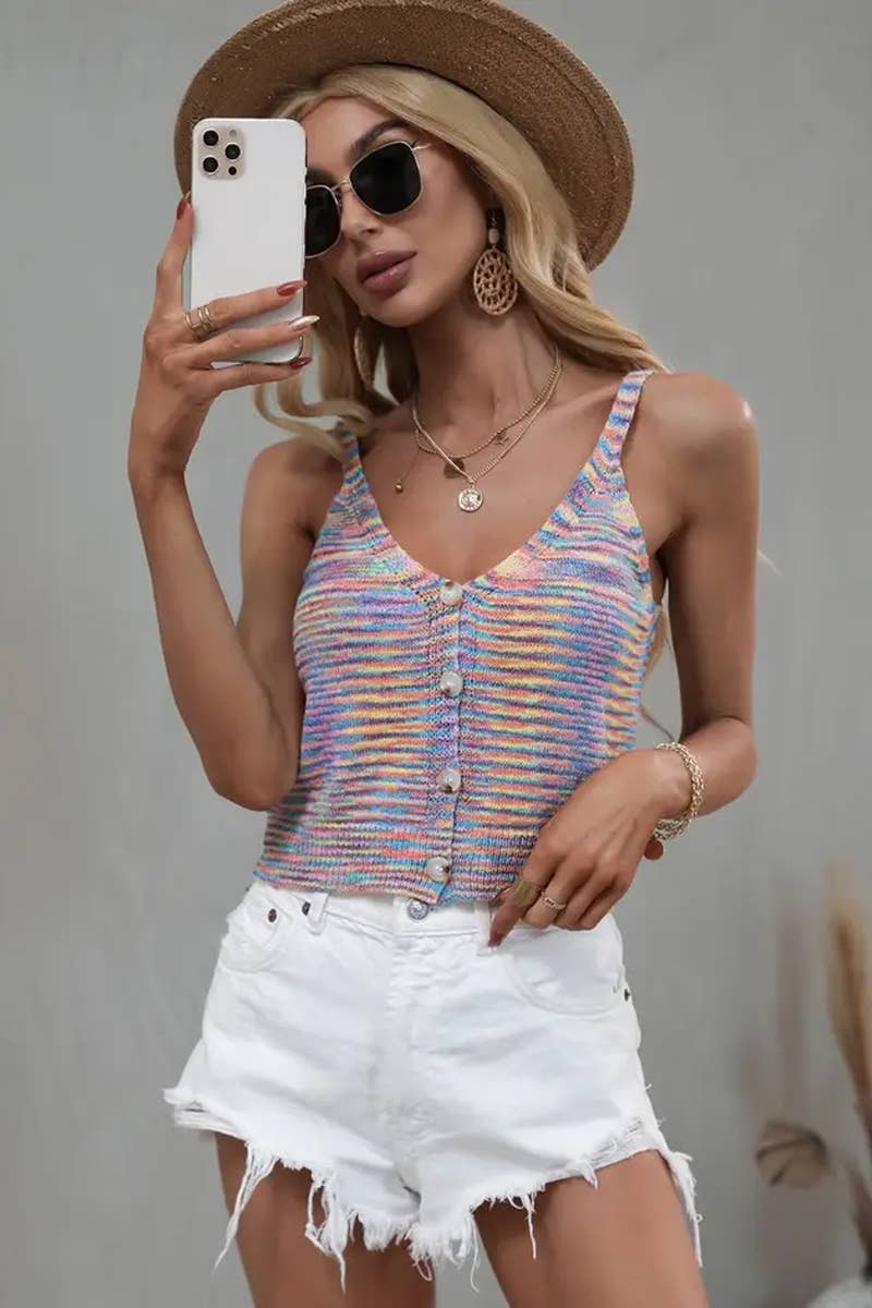 CWTTSL0303_FRESH AND SWEET HOLLOW CONTRAST VEST