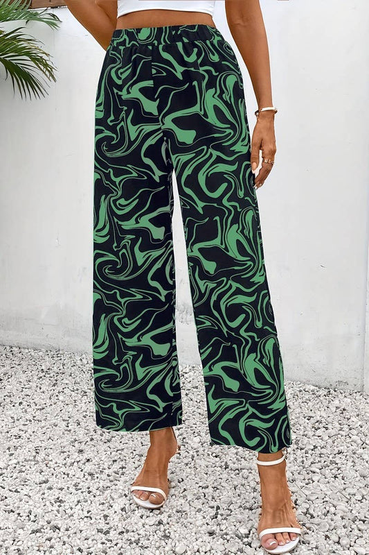 CWBLP2088_MARBLE PRINT HIGH WAIST WIDE LEG PANTS