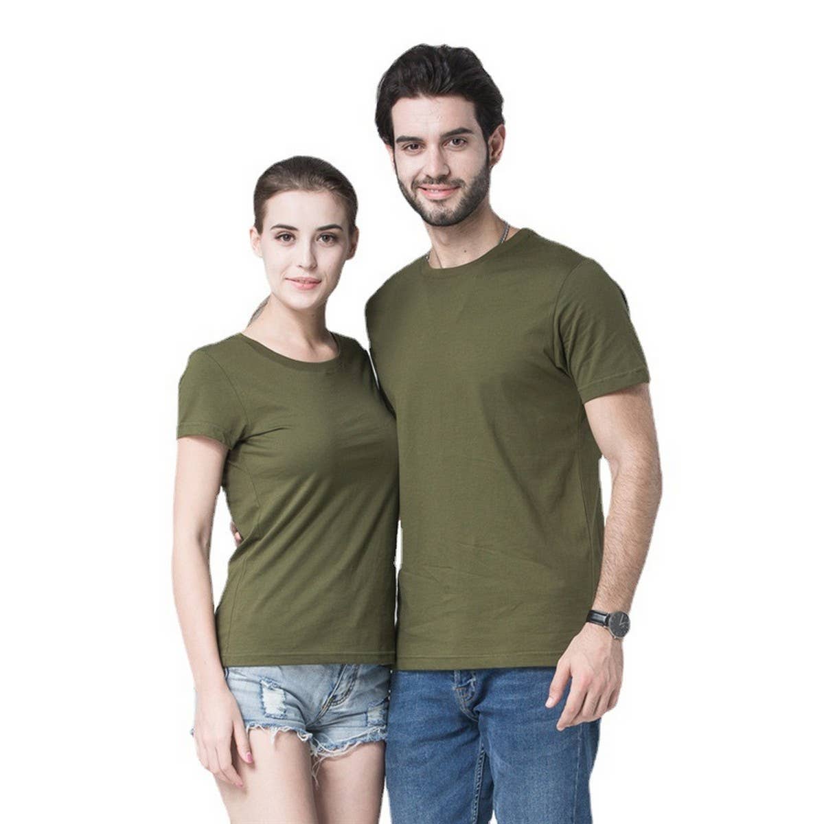 170g Slim Fit Cotton Crewneck Tee – Unisex Basic Shirt