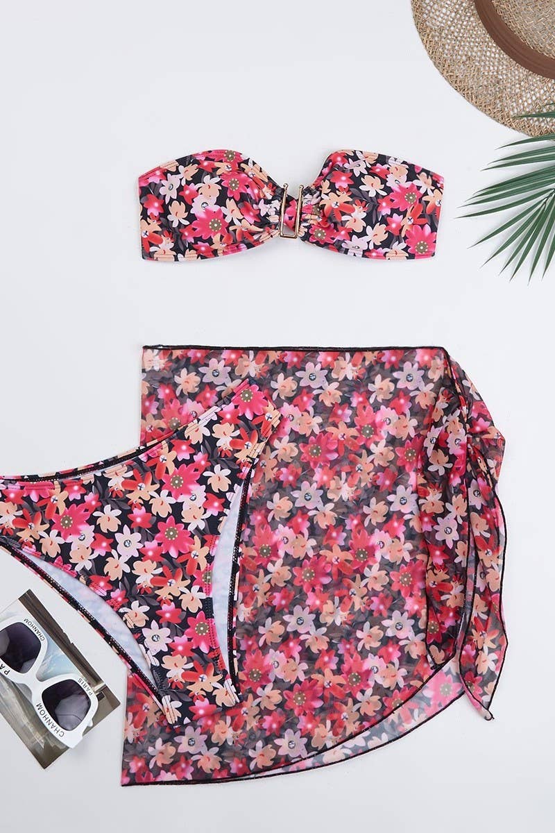 CWMW0901_DOUBLE-SIDED CONTRAST COLOR BEACH SWIMSUIT