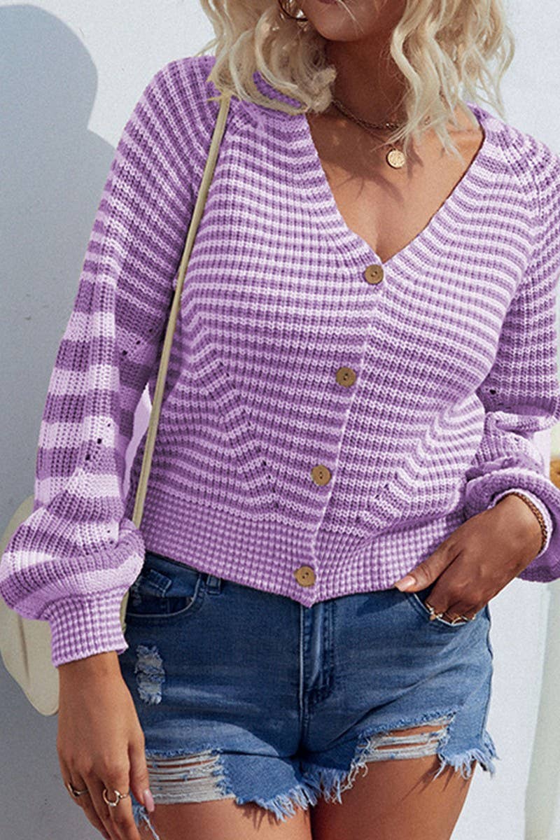 CWOSWL1714_Button Down Long Sleeve Casual Cardigan Sweater