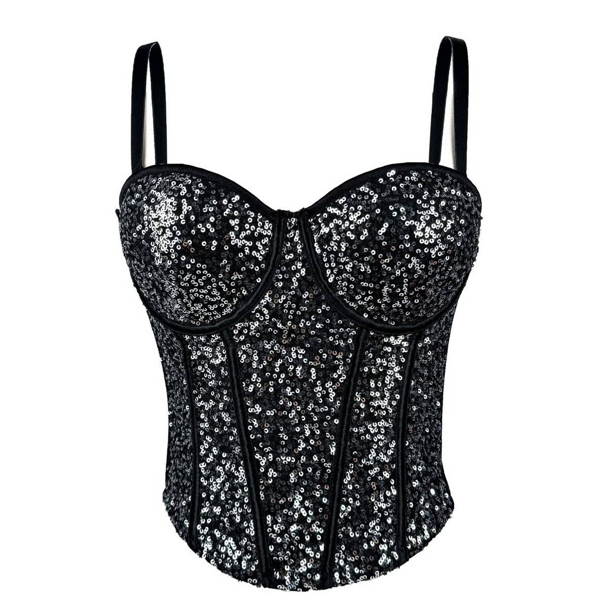 SEXY SLIM FIT SEQUINED HERRINGBONE BRA
