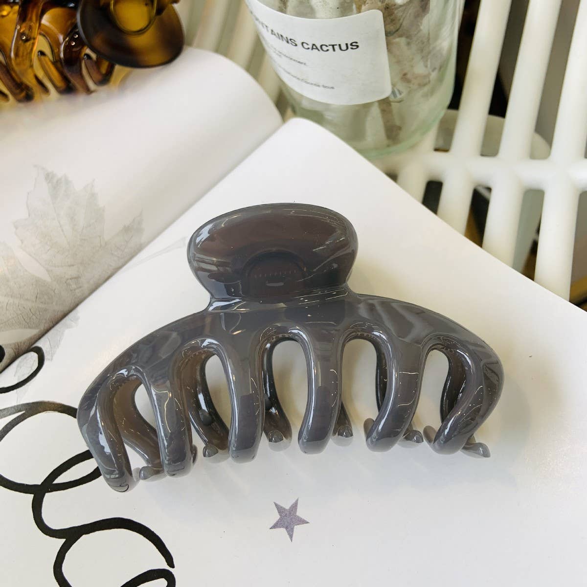 CWAHA1514_EXQUISITE SIMPLE LARGE HAIR CLAW CLIP