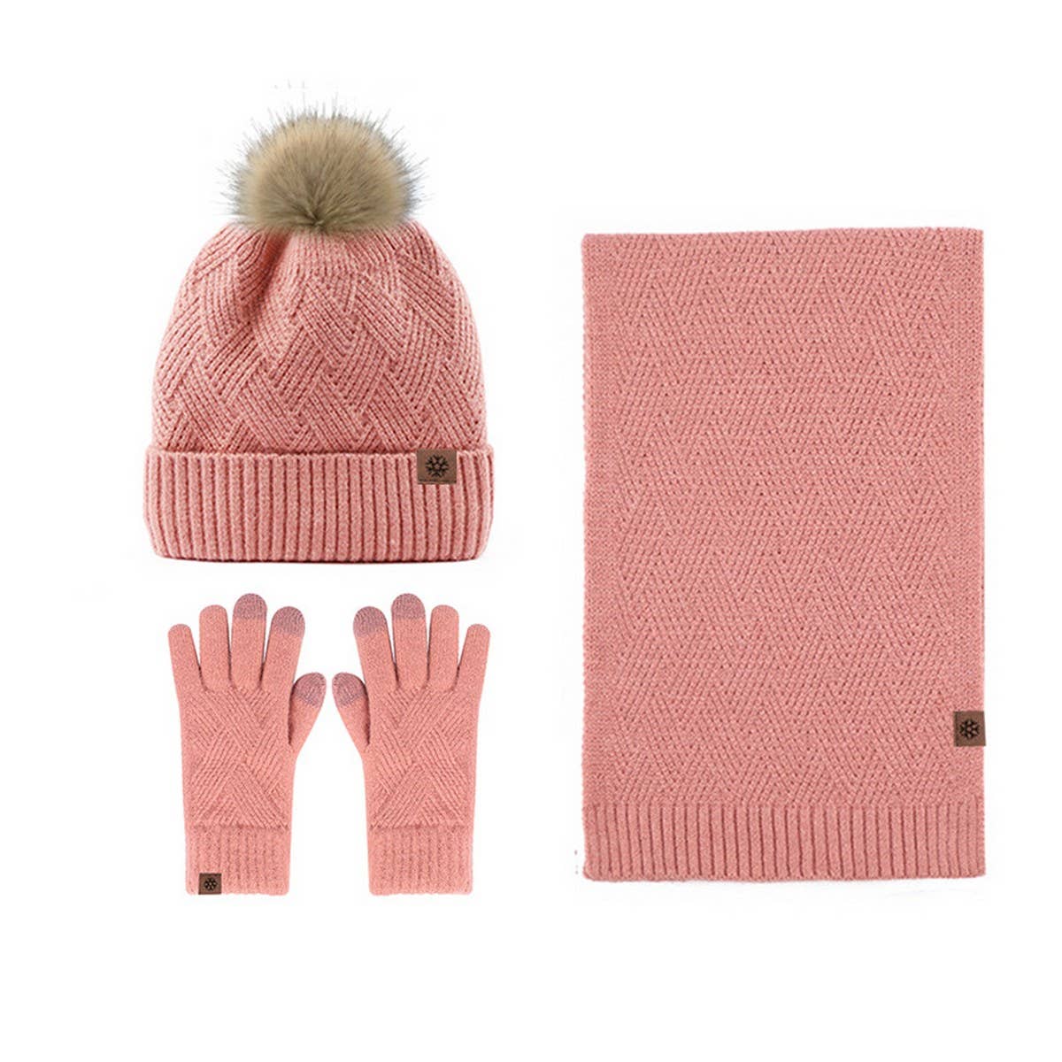 NEW SOLID COLOR WOOL KNITTED WARM THREE-PIECE SUIT_CWMM2776