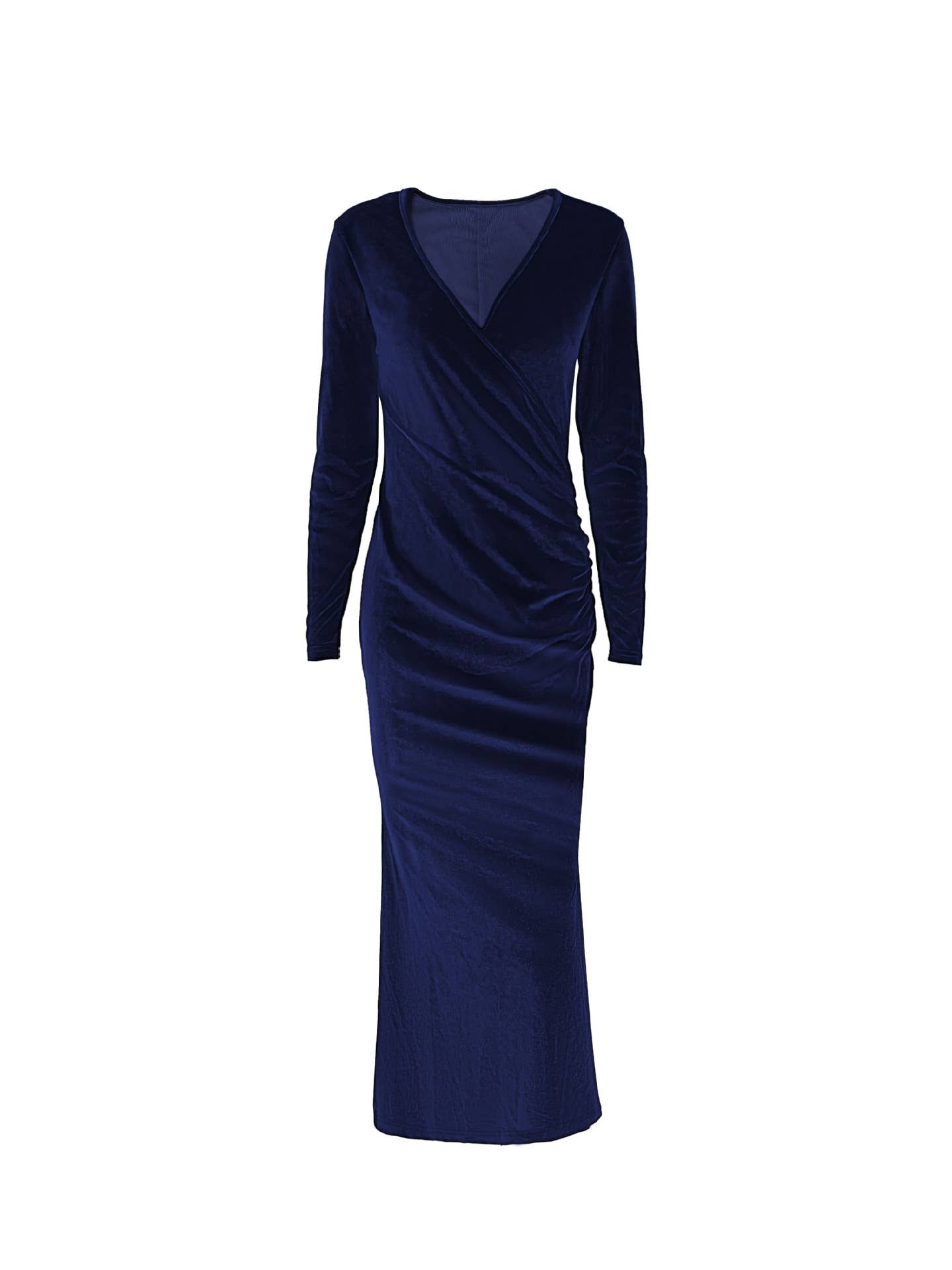 ELEGANT FISH TAIL V-NECK DRESS EVENING DRESS