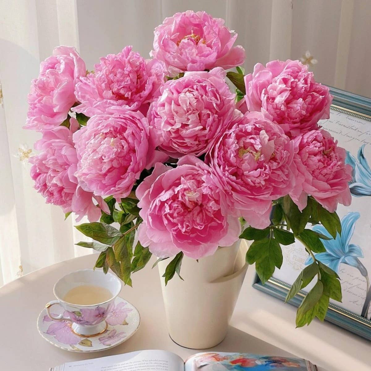 Artificial Peony Bouquet 62CM Silk Wedding Decor_CWMM6460