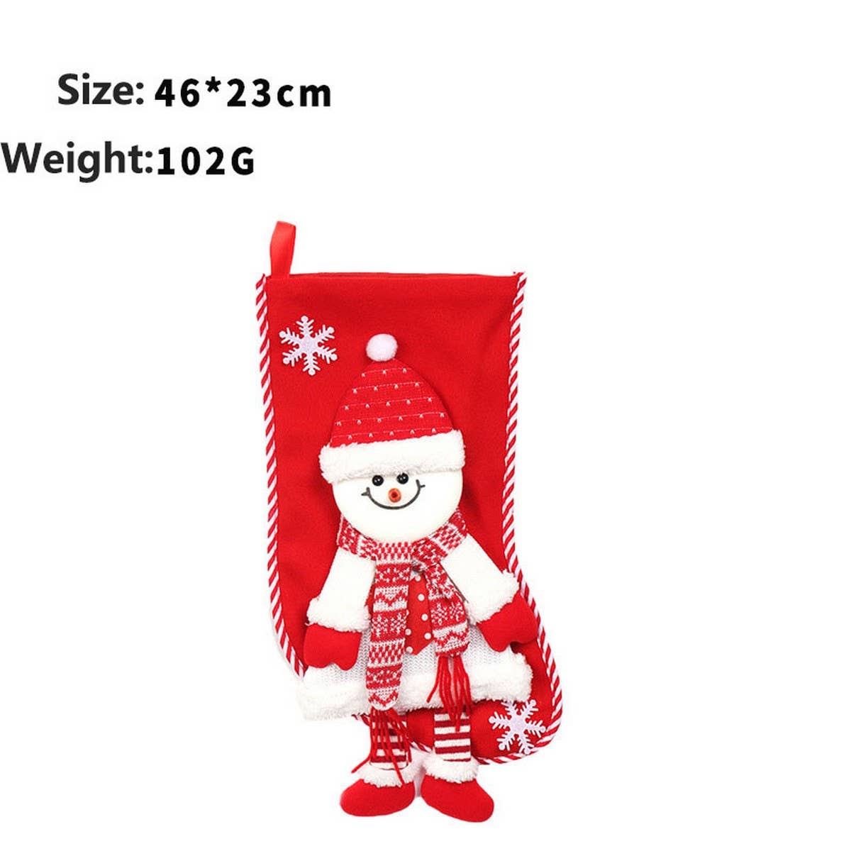 Large Santa & Snowman Stocking Gift Bag_CWAJE05374