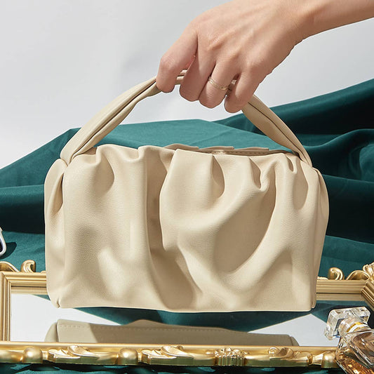 SIMPLE SOLID COLOR COSMETIC BAG HANDBAG_CWAB1832