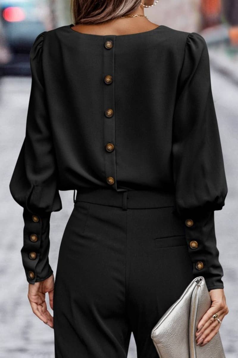 CWTBLL2549_FALL COMMUTER LONG-SLEEVED BUTTON-DOWN TOP