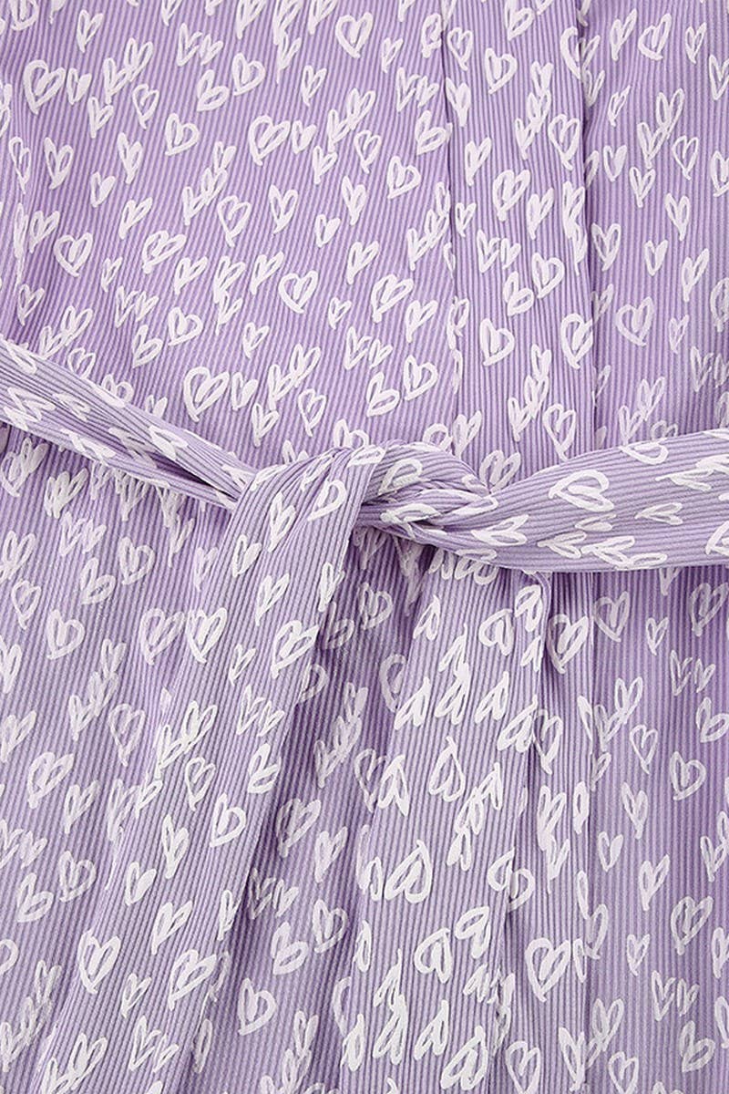 CWSBSL0143_SPRING NEW PURPLE SOFT PAJAMAS TWO-PIECE SET