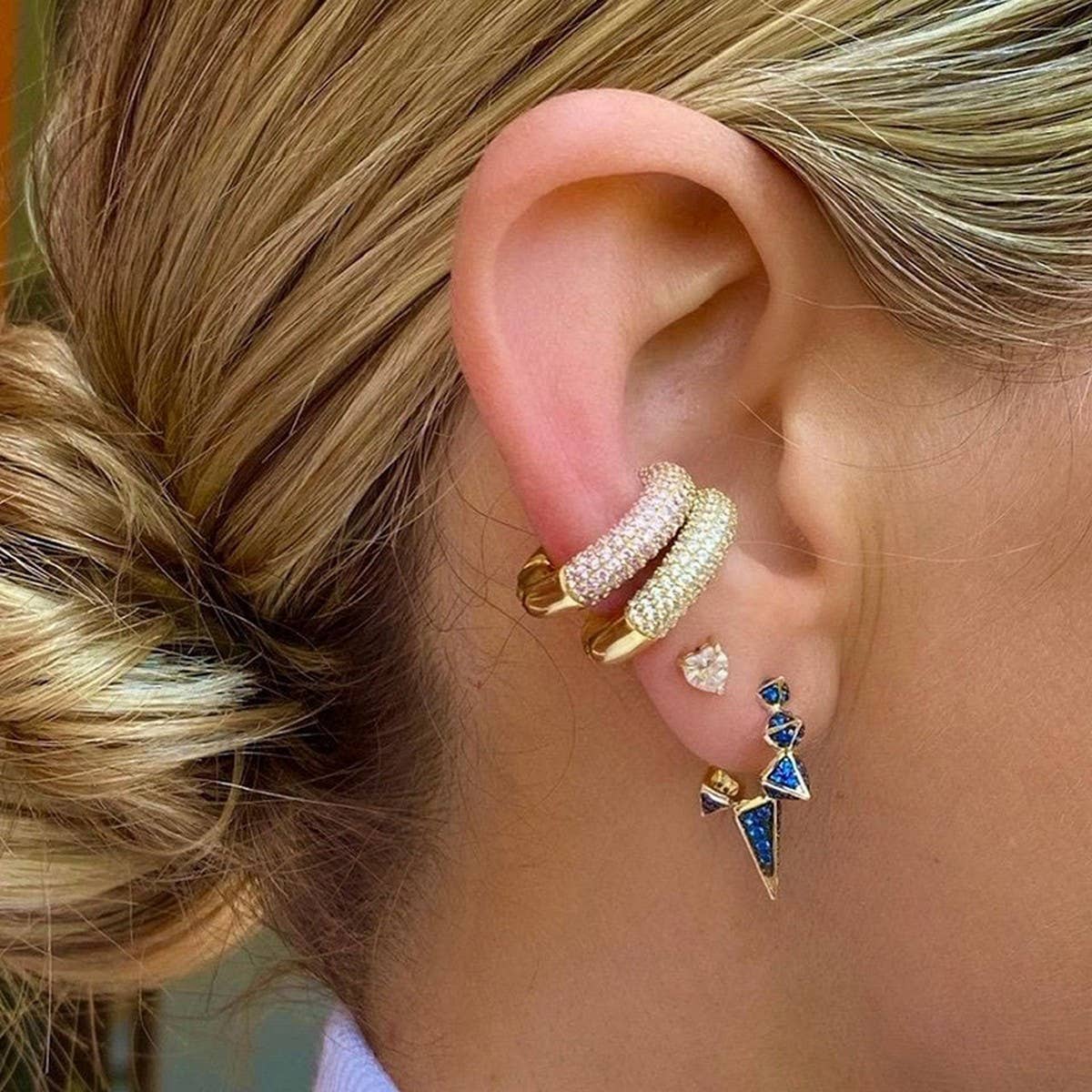 RETRO EXAGGERATED GEOMETRIC IRREGULAR EARRINGS_CWAJE1726