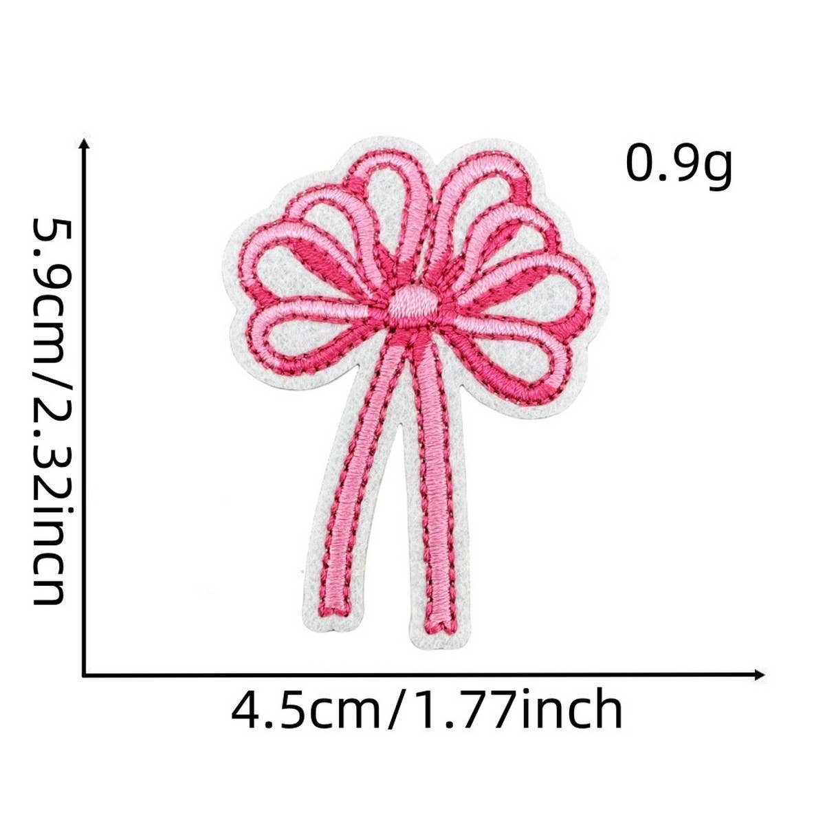 NEW PINK BOW SERIES EMBROIDERED PATCHES