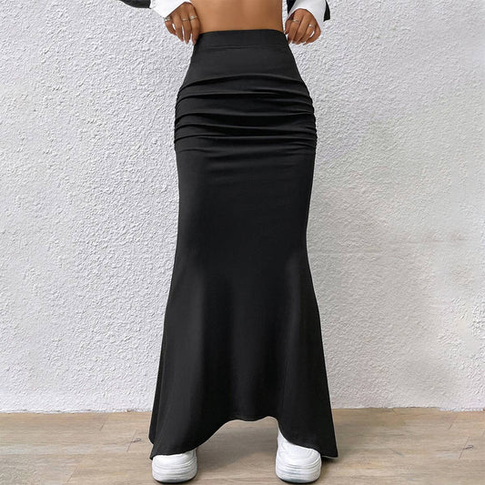 ELEGANT STYLE HIGH WAIST SLIM DROP FISHTAIL DRESS
