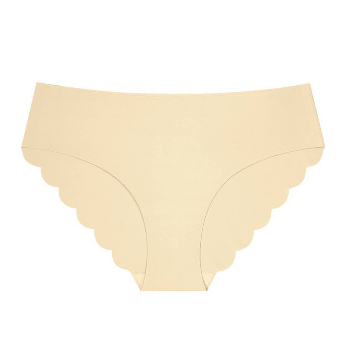 SEAMLESS ICE SILK WAVY LACE UNDERWEAR