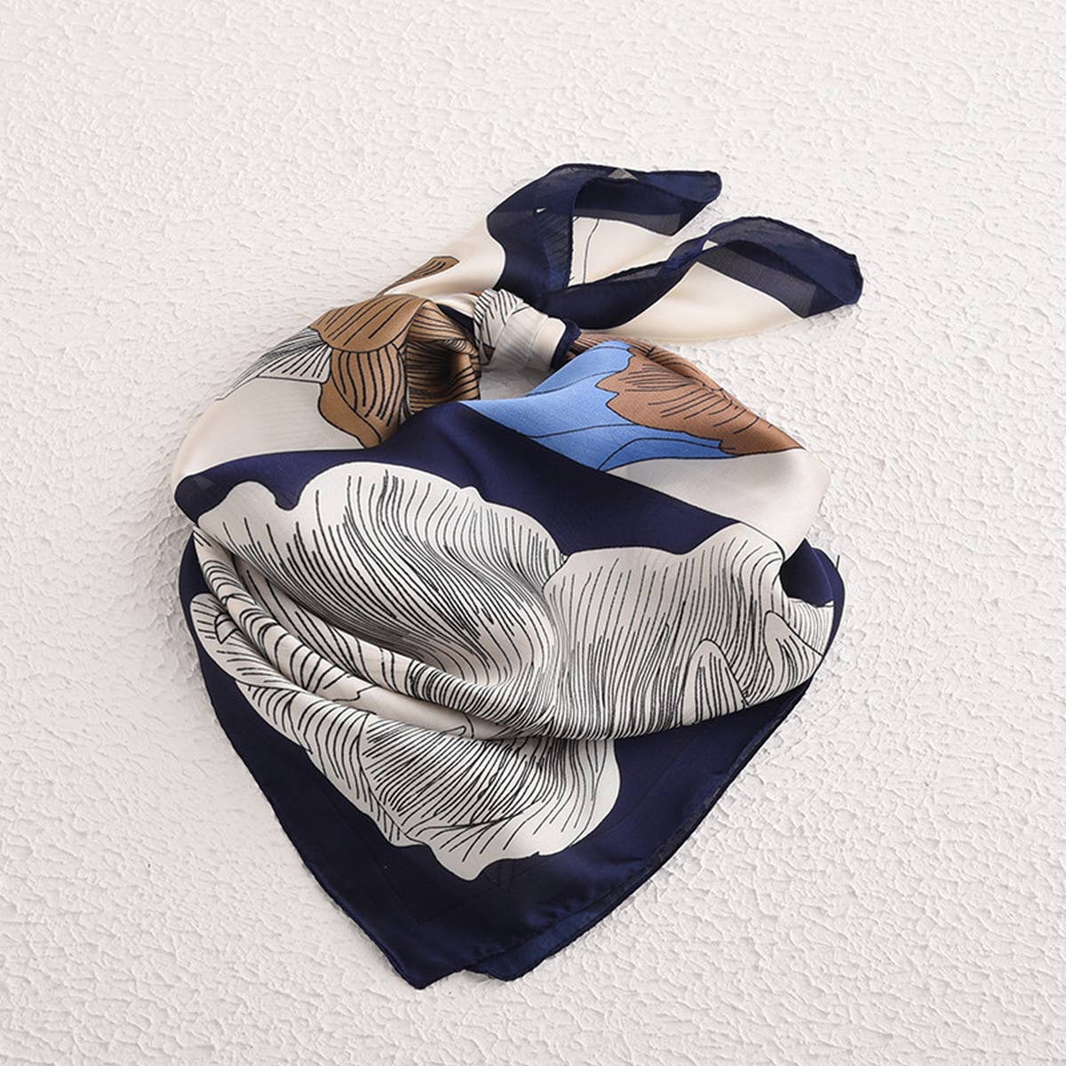 CWASC2394_SPRING AND AUTUMN GENTLE COLOR FLOWER SQUARE SCARF