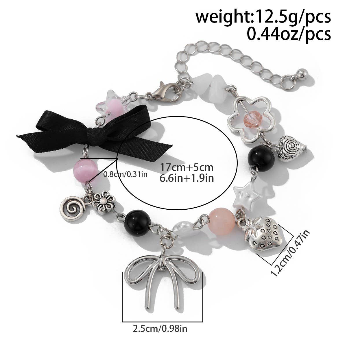 SWEET AND COOL PASTORAL STYLE BOW TASSEL BRACELET
