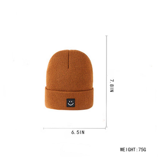 CHILDREN'S SMILEY BABY ALL-MATCH CUTE KNITTED HAT_CWAH1749