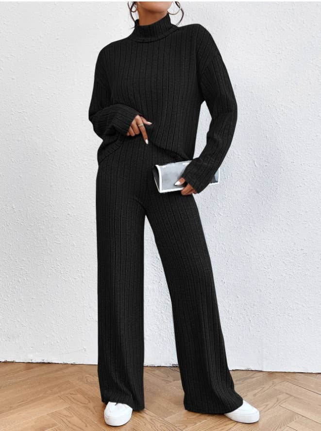 CASUAL HIGH-NECK KNITTED LONG-SLEEVED PANT SUIT_CWSTB1237