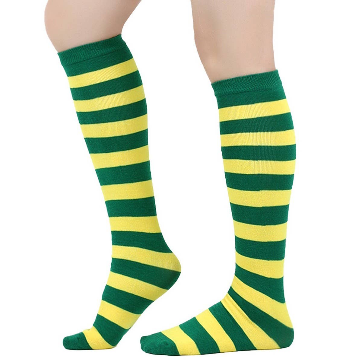 CWMM10060_STRIPED KNEE-HIGH SOCKS FOR CHRISTMAS