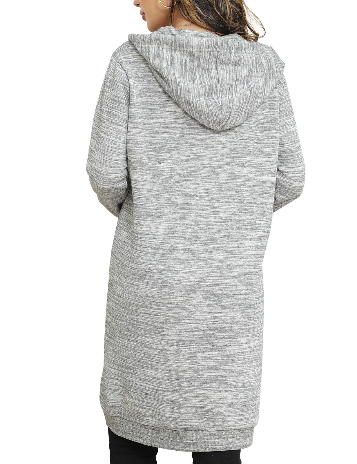 CWOHOL448_Lightweight Thin Zip-Up Hoodie Long Jacket